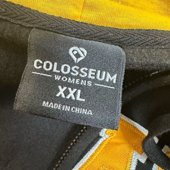 NWT Colosseum Women’s NCAA Black IOWA Hawkeyes Full Zip Hoodie - Size XXL - Picture 4 of 10